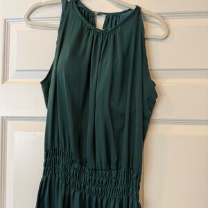 Elegant Green Sleeveless Dress